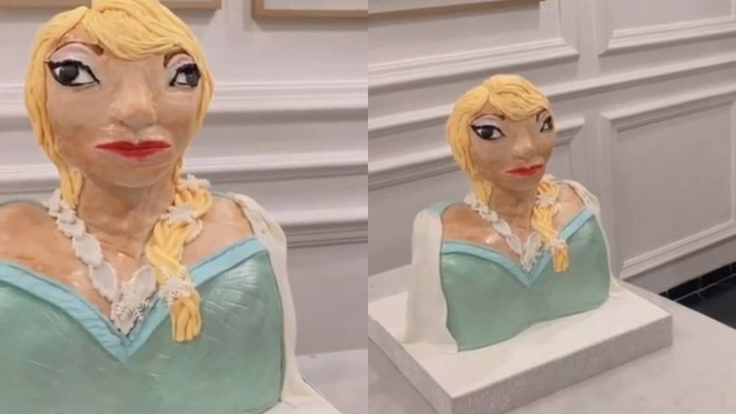 Viral en TikTok: Niña recibió torta deforme de Frozen
