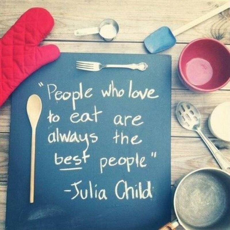 citas de comida julia child